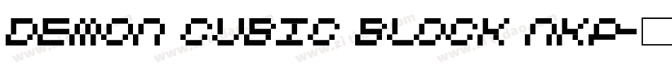 Demon Cubic Block NKP字体转换